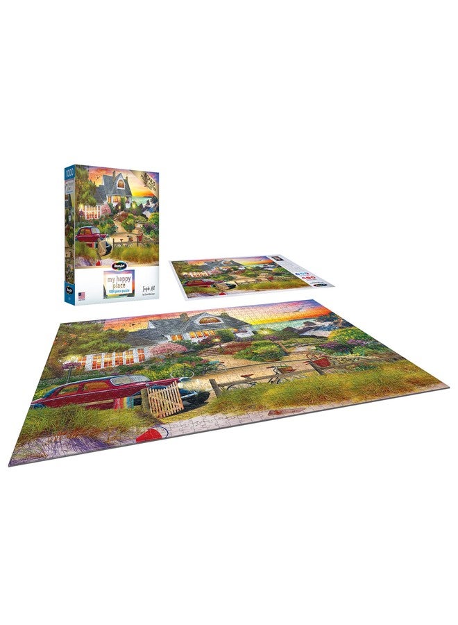 RoseArt - My Happy Place - Seaside Hill - 1000 Piece Jigsaw Puzzle for Adults - Image 3